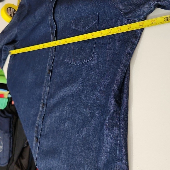 Dockers Shirt Womens size L denim button top - Picture 6 of 8